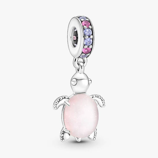 Pandora Muranoglass havskilpadde charm, rosa
