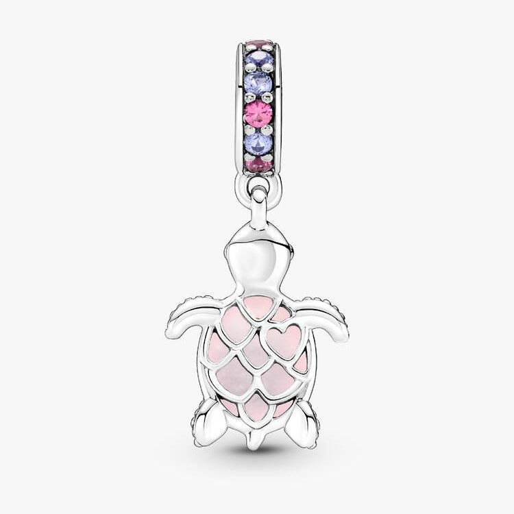 Pandora Muranoglass havskilpadde charm, rosa