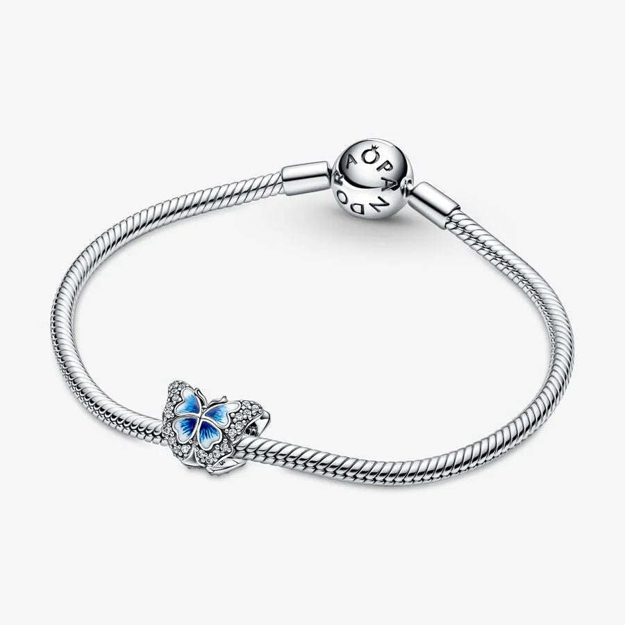 Pandora Blå sommerfugl funklende charm