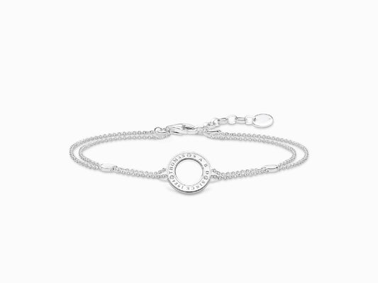 Thomas Sabo bracelet circle with white Stones silver.