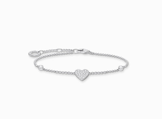 Thomas Sabo bracelet heart with Stones silver.