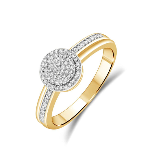 Diamantring rund, 0.25ct TW SI