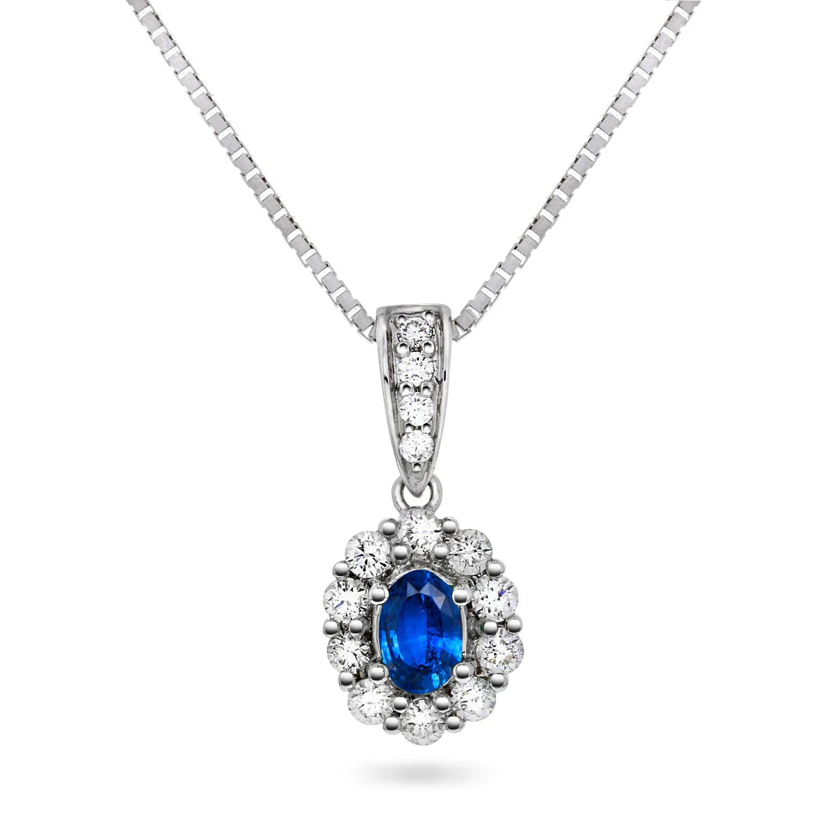 Diamantanheng med safir, stort