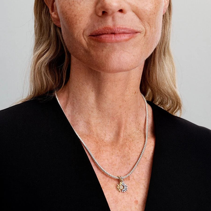 Pandora delbar sol og måne charm
