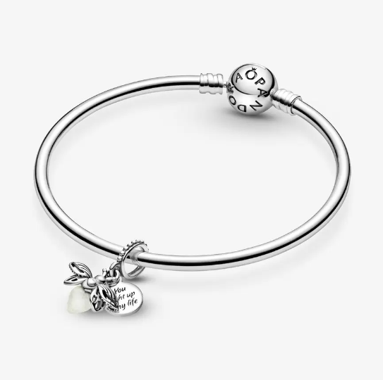 Pandora selvlysende Ildflue charm