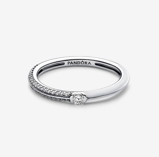 Pandora ME "Pavé og Hvit Dobbel" Ring