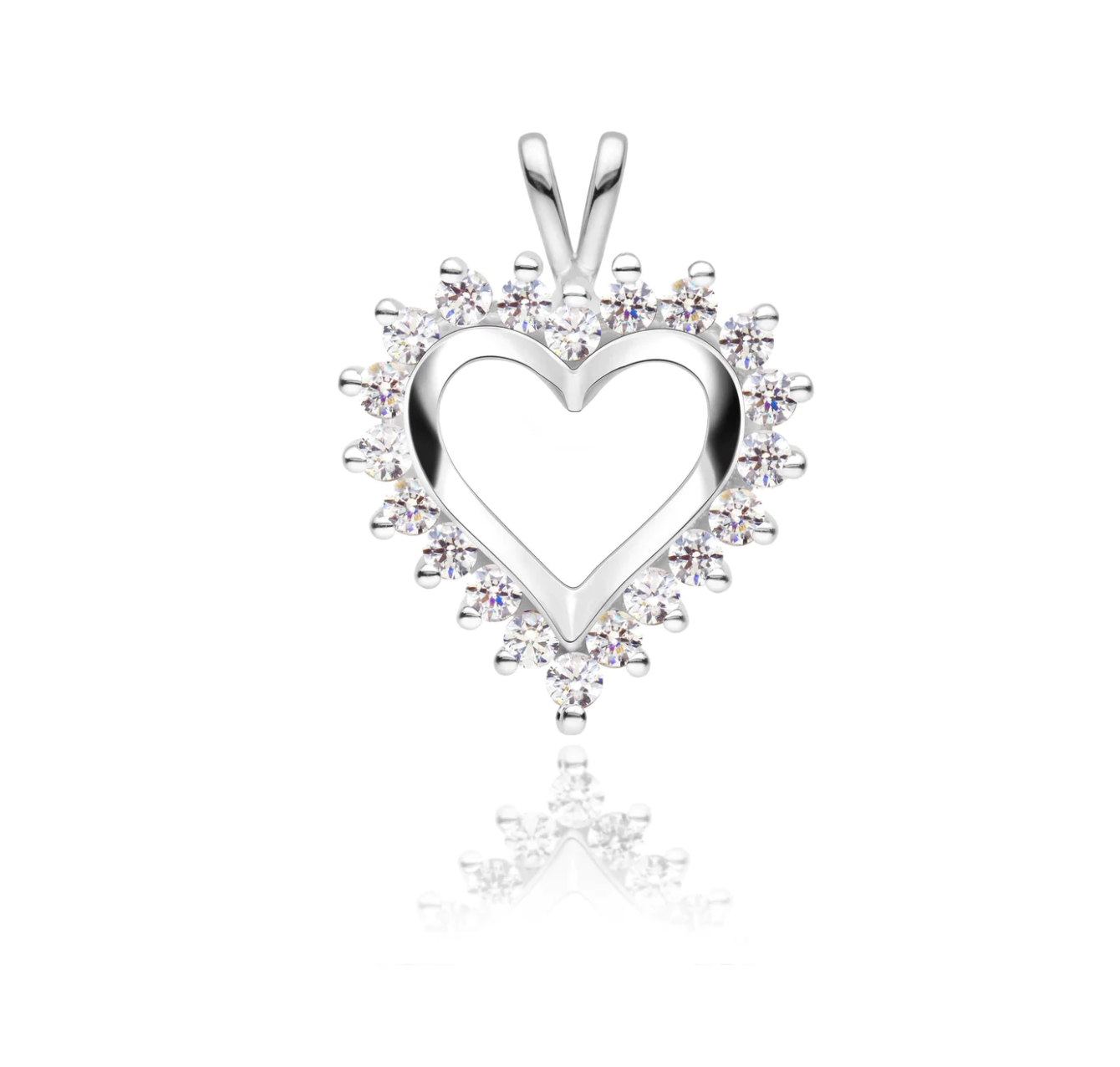 Diamantanheng "hjerte" 1.00ct TW SI