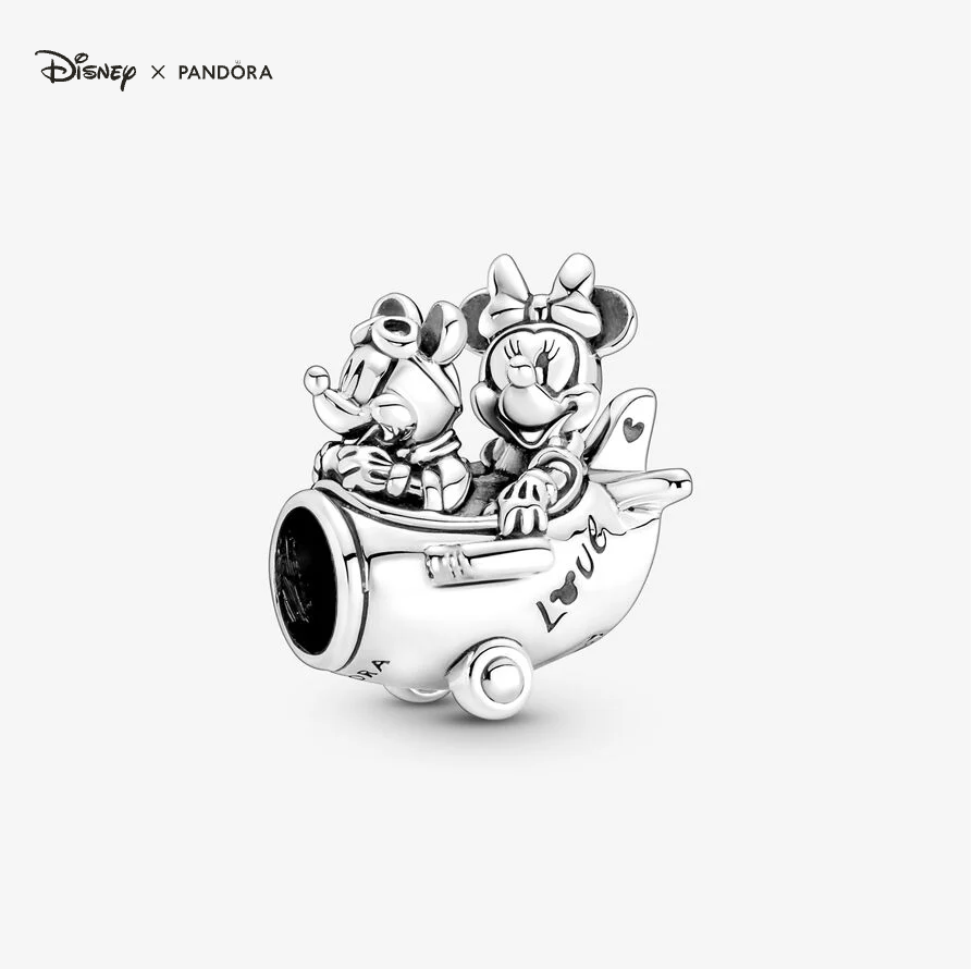 Pandora Disney Mikke Mus og Minnie Mus fly charm