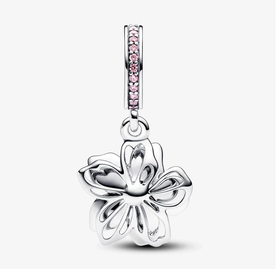 Pandora kirsebærblomst charm