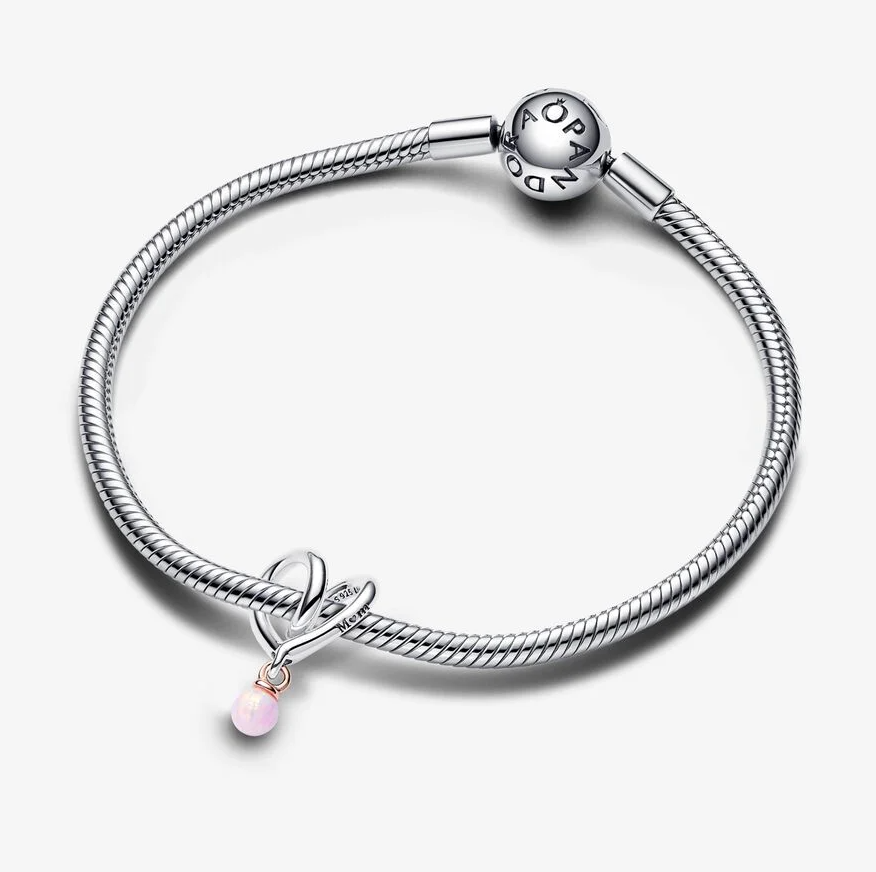 Pandora vridd hjerte charm