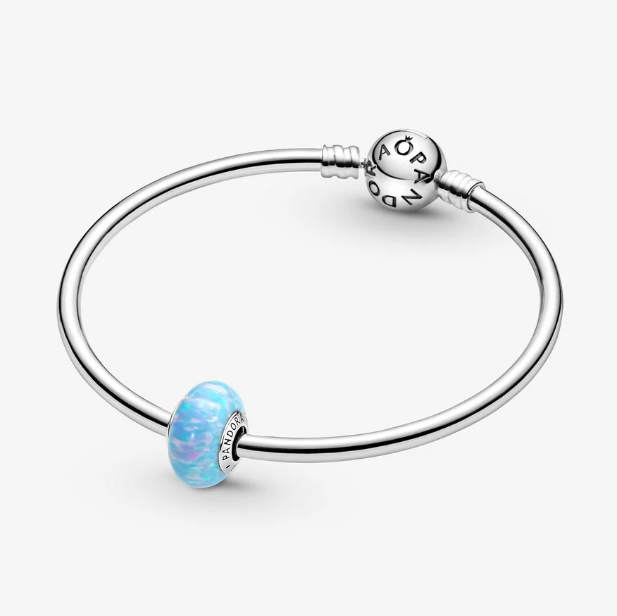 Pandora opaliserende charm, blå