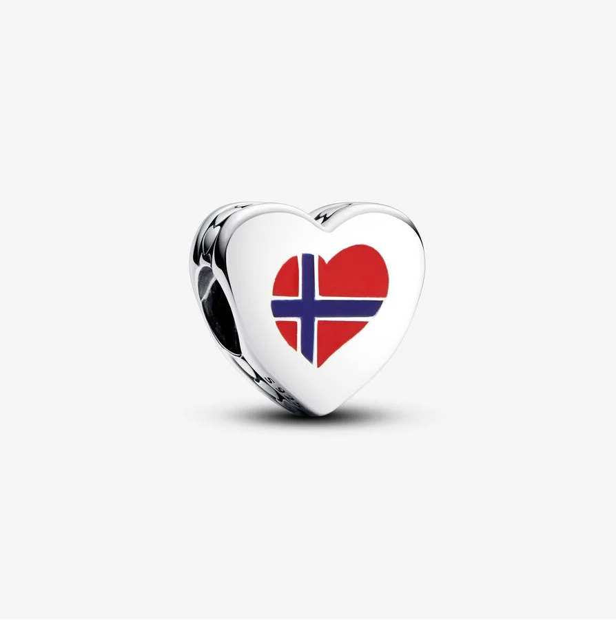 Pandora Norsk hjerte charm