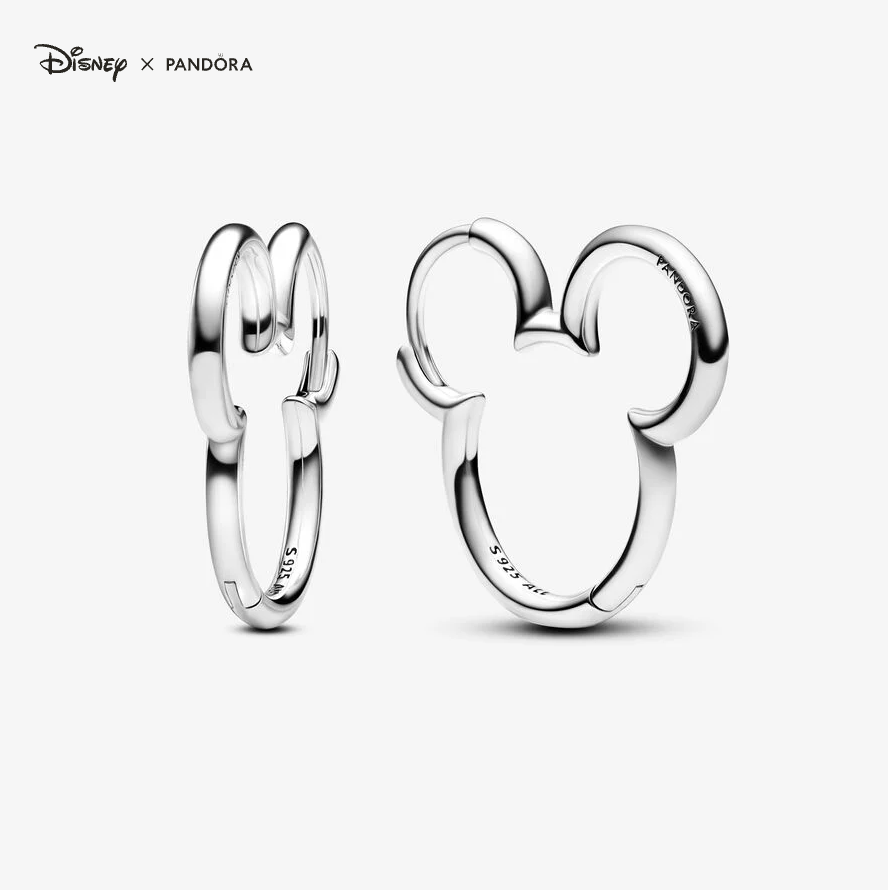 Pandora Disney Mikke Mus silhuett hoops