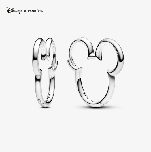 Pandora Disney Mikke Mus silhuett hoops