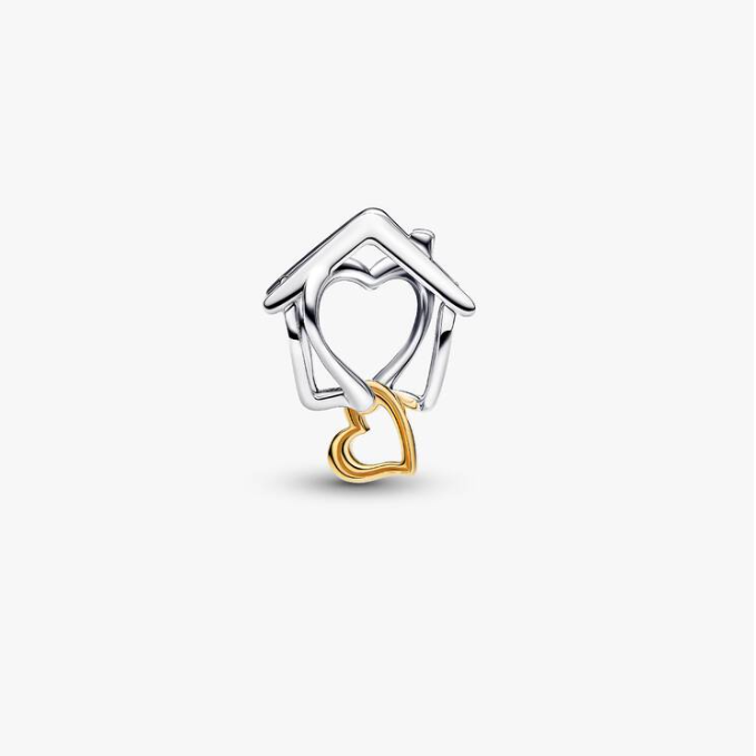 Pandora Hjem og hjerte charm