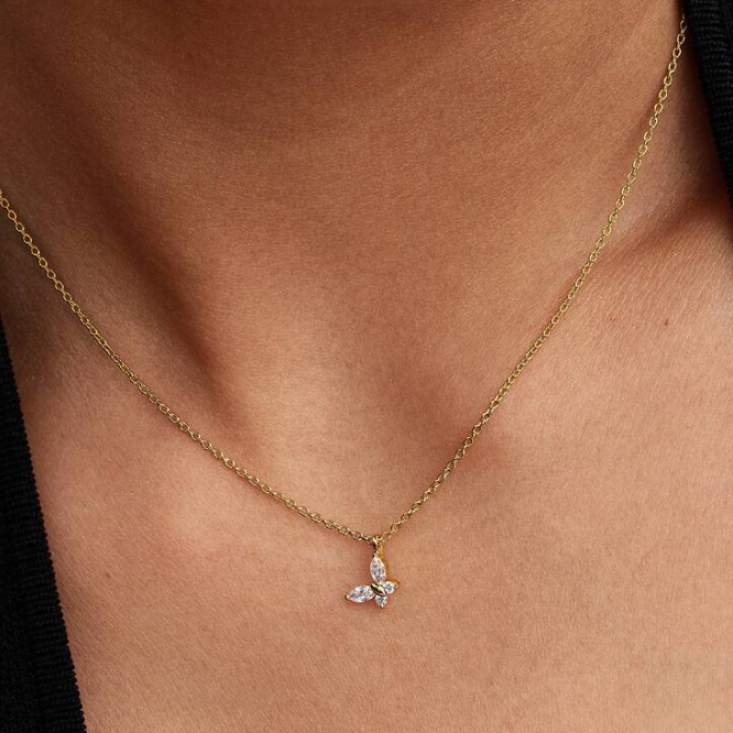 Pandora Sommerfugl halskjede