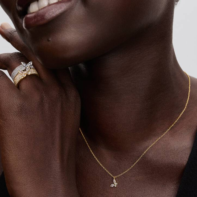 Pandora Sommerfugl halskjede