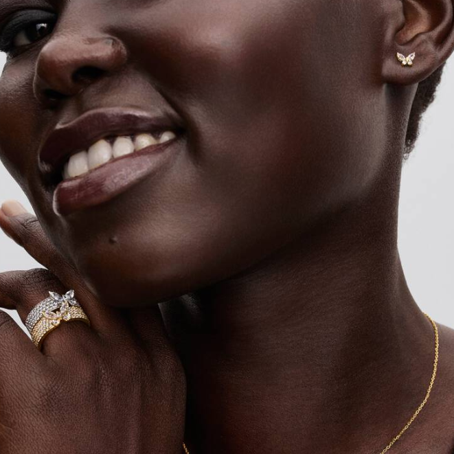 Pandora Sommerfugl ørepynt