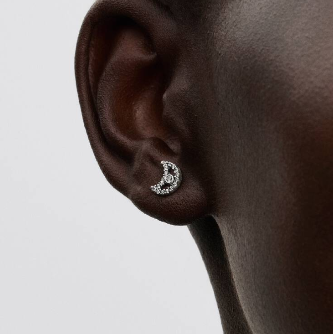 Pandora Funklende måne øredobber