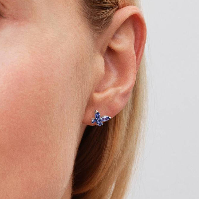 Pandora Sommerfugl ørepynt, blå