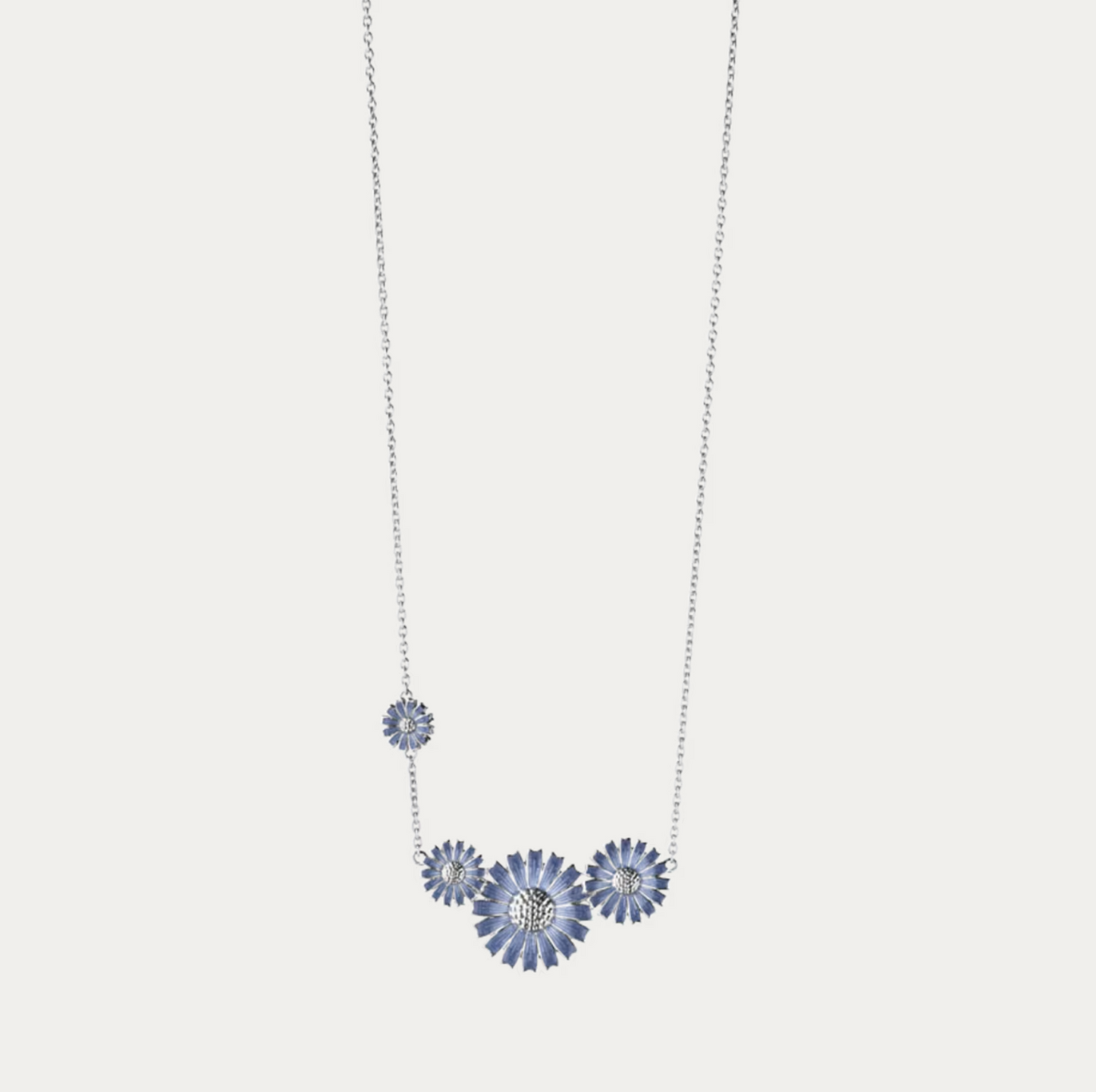Georg Jensen Daisy blå halssmykke