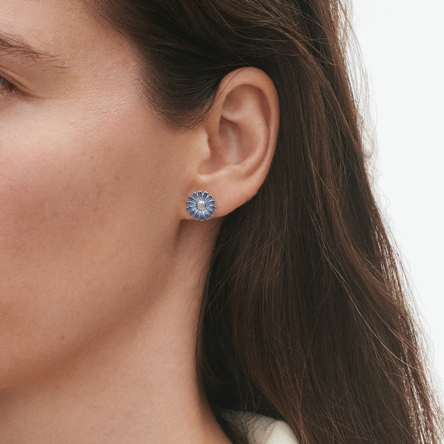 Georg Jensen Daisy blå ørepynt