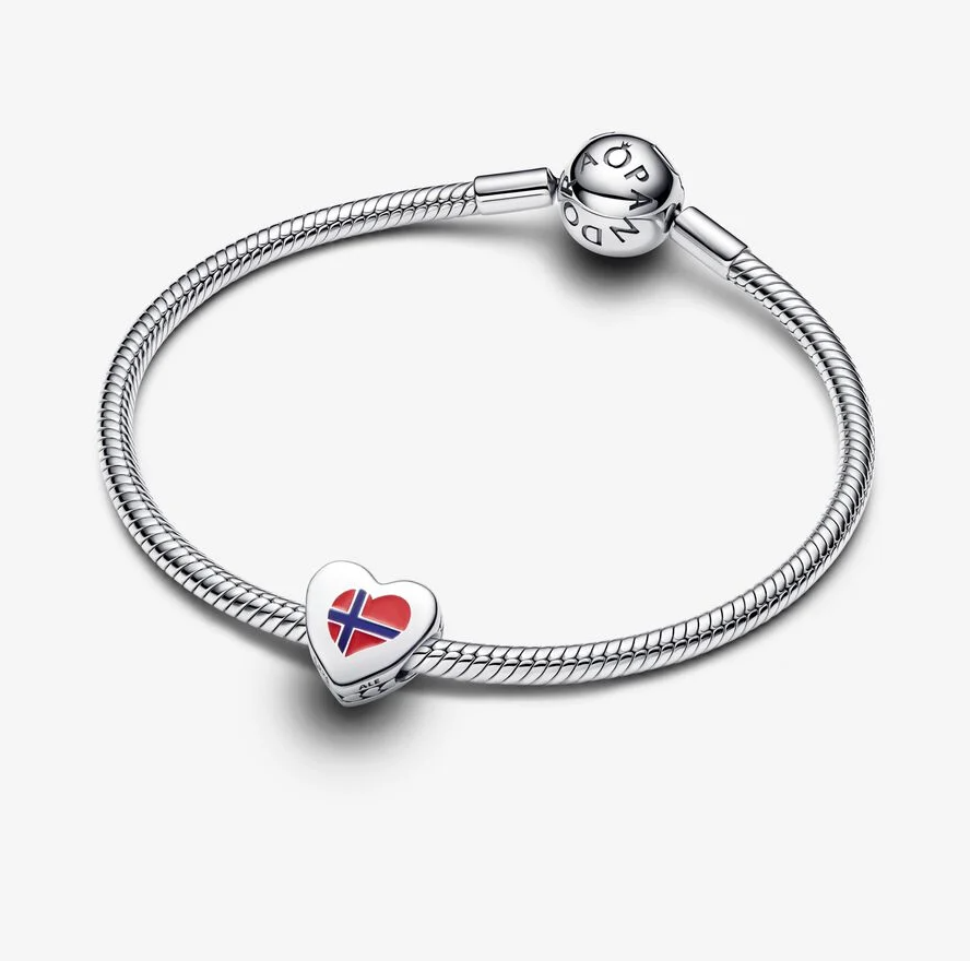 Pandora Norsk hjerte charm