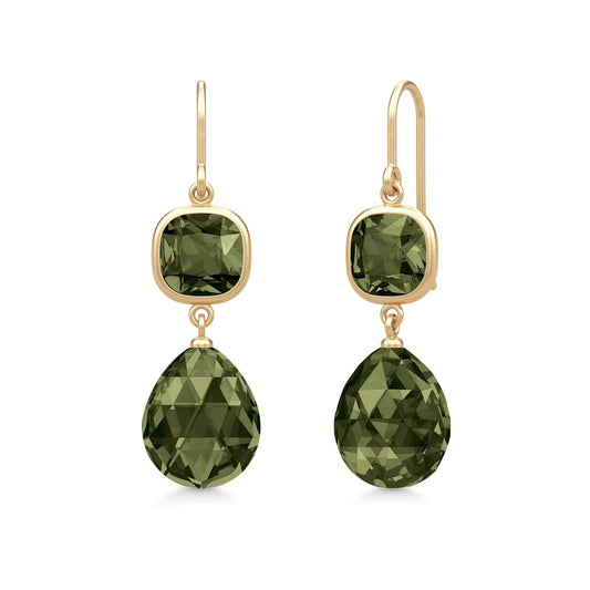 Julie Sandlau "Olivia" ørepynt, Olive green