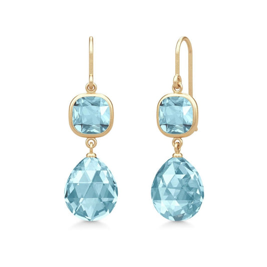Julie Sandlau "Olivia" ørepynt, Ice blue
