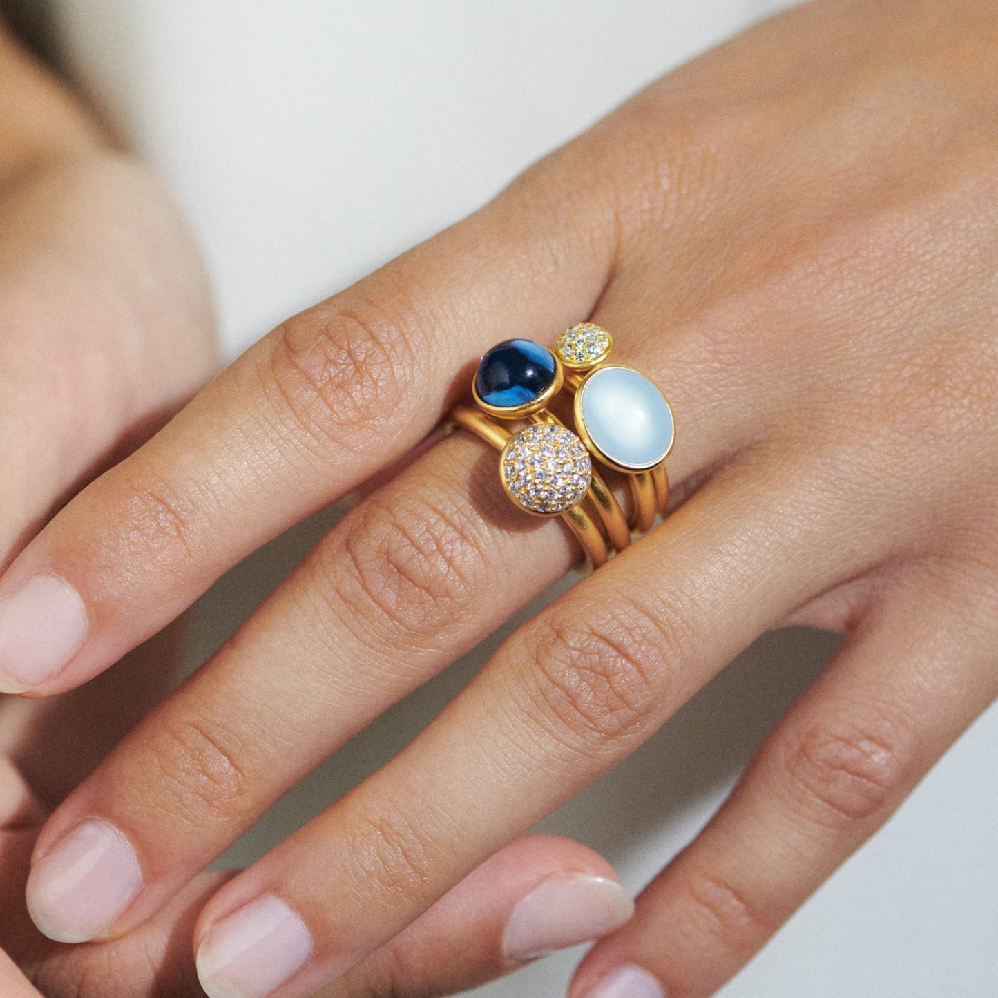 Julie Sandlau "Primini" ring, Sapphire blue