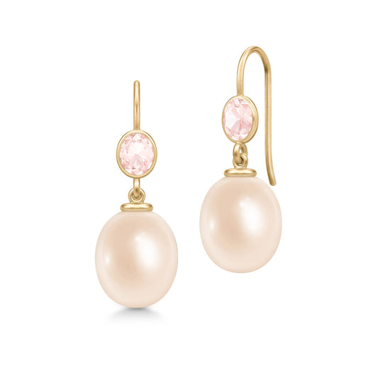 Julie Sandlau "Callas" ørepynt, rose pearl