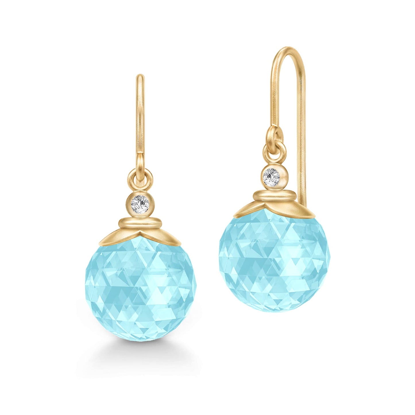 Julie Sandlau "Berry" ørepynt, Ice blue