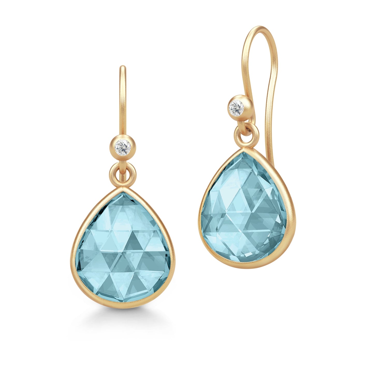 Julie Sandlau "Lea" ørepynt, Aqua Blue