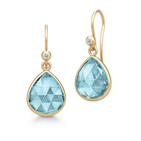 Julie Sandlau "Lea" ørepynt, Aqua Blue
