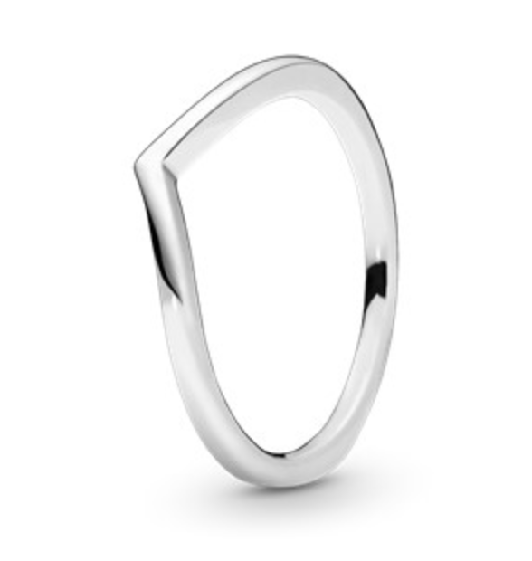 Pandora "polished Wishbone" ring