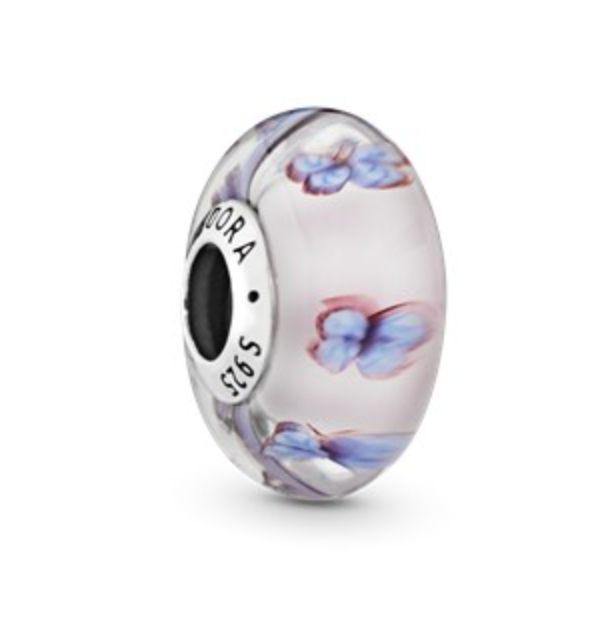 Pandora sommerfugl glass charm