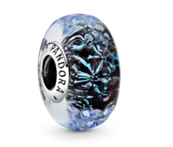 Pandora Muranoglass charm, mørk blå